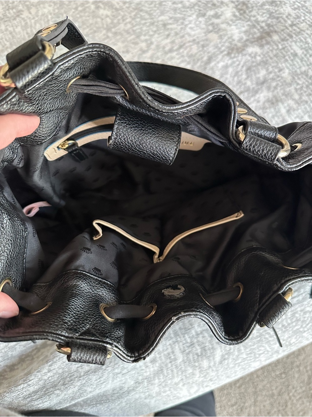 Juicy Couture Black Nylon Malibu Daydreamer Bag - Y2K Tote Purse - Picture 6 of 16
